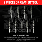 New Adjustable Hand Reamers 9 Pcs Set A- I H4- H12 15 32  To 1 3 16  Hss Usa