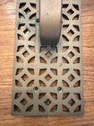 Antique  Solid Brass Door Pull Geometric Lattice    heavy Pub Bar Store 16 5   x 4   