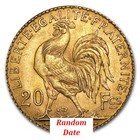 Gold World Franc 20 Rooster - 0 1867 Oz