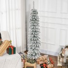 5  Tall Unlit Snow-flocked Artificial Christmas Tree  Green