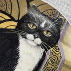 Vintage Russ Ceramic Cat Trinket Box 3 5   made In Korea