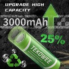 4 Pack 18650 Rechargeable Battery Flat Top With 18650 Battery Charger  3 7v L   