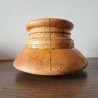 Cloche Millinery Hat Block Vintage Wooden Supplies Wood Form Antique Mold Shape