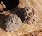 Natural Agate Geode Pair  Beautiful Polished Small Brazilian Agate Geode 41g