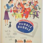 Vintage 1953 Fleers Dubble Bubble Gum Halloween Ad Print Costumes Trick Or Treat