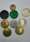 Vintage Lot Of 9 Casino Tokens-four Queens ambassador dunes  Ventian And More