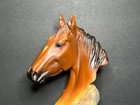 Vintage Classic Equestrian Brown Horse Head Bust Statue Sculpture Decor 6 25 