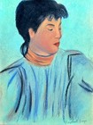 Raphael Soyer Drawing  handmade  Antique Paper  Signed And Sealed
