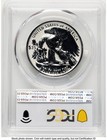 2019-w Palladium Eagle 1 Oz Rev Blue Gradient Pcgs Pr70