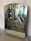 Vtg Deco Chrome Dome Arch Top Metal Recessed Mirror Medicine Cabinet Old 492-25b