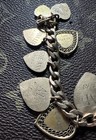 Gold Filled Vintage Charm Bracelet Hearts Charms Dates To The Early 1900s