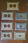Vintage Mixed Lot Of 7 M c  Co  Metal Ornate Outlet  Switches Wall Plate Covers 