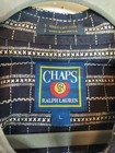 Vintage Chaps Ralph Lauren Men Woven Cotton Plaid Long Sleeve Shirt Size L