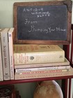 Antique 10  By 14  Chalkboard Pine Framed Writing Slate