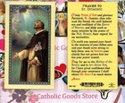 St  Dominic - Prayer To Saint Dominic - Laminated  Holy Card