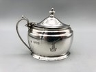 George V Sterling Silver Mustard Pot  Edward Barnard   Sons  London  1913