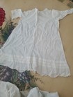 Antique Cotton Baby Gowns Dresses Lady Slip And Fabrics 10 Piece As Is Lot