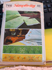 Simplicity 7410 Vintage Sewing Embroidery Transfer Stamping Pattern No Instructi