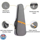 Miwayer Ukulele Case 12mm Sponge Padding Handles Waterproof Dustproof Shockpr