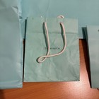 Tiffany   s Paper Shopping Bags Tiffany Aqua Blue X 5 Set Lot Used