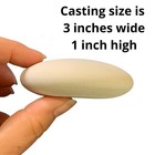 Silicone Mold For Making Stones With Dome Template 3 Inches By 1 Inch  Yellow 