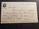 Apo 496 Camp Angus  Calcutta  India  Cbi 1945 Wwii Army Cover W  Note