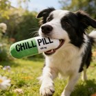 Durable Dog Plush Chew Toy Squeaky Capsule Puppy Play Toy Pet Bite Resistant Toy