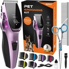 Professional Pet Clippers Dog Grooming Kit Heavy Duty Trimmer Thick Hair Us