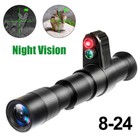 850nm Night Vision Device 8-24x Zoom Hunting Riflescope Monocular Cross Cursor