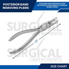 Posterior Band Removing Long Plier Orthodontic Instruments Stainless German Gr