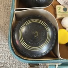 Vintage Great Condition Henselite Lawn Bowls  Original Case   Super Rare  Look 