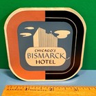 Bismarck Hotel Chicago    Benjamin Franklin Philadelphia Vintage Luggage Labels