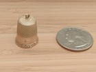 Antique Simons Bros 14k Solid Gold Sewing Thimble Size 6