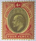 Travelstamps  1907 Southern Nigeria  Stamps   37  Edward Vii  4d  Mogh Wmk   