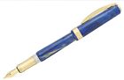 Free Bonus Gift Included - Visconti Blue Opera Gold Fountain Pen Fine Nib