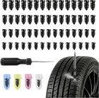 60pcs Rubber Tire Nail Repair Kit Screw In Tire Plugs For Car Truck Suv Van
