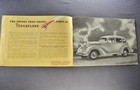 1936 Hudson Terraplane Catalog Convertible Coupe Brougham Sedan Original 36