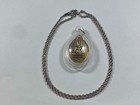 Thai Sitting Buddha Amulet In Clear Acrylic Case With 22  Necklace