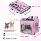 Breathable Cat Backpack Carrier Outdoor Travel Pet Kitten Shoulder Bag Foldable 