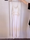1970s Papillon By Paula Carbone Lace nylon Slip Dress lingerie Size S m