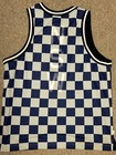 Nike Checkered Blue   White Basketball Jersey 