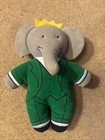 Vintage Yottoy Babar And Queen Celeste Plush Stuffed Animals  Lot Of 2