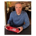 Dennis Bergkamp Signed Red Football Shoe