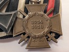 Original Ww1 German 2 Medal Clasp Iron Cross 1914 With Honor W cross Swords 