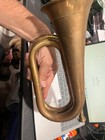 Vintage Brass Bugle Military Style Unique 11 long 6 wide