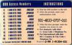 Vtg Vocall  5 The Instant Phone Calling Card Collectible