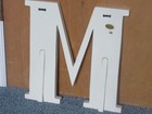 Wooden Letter  m    For Wall Decor 14  X 14  - Hang Or Stand
