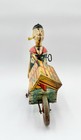 Vintage Popeye Wind-up Toy Tin Linemar Popeye Express Cart   Parrot 1930s Rare