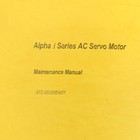 Fanuc Gfz-65285en 01 Alpha I  Series Ac Servo Motor Maintenance Manual