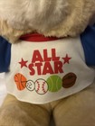 Teddy Precious Collectible Dandee All Star Teddy Plush Bear 14  Htf Vtg
